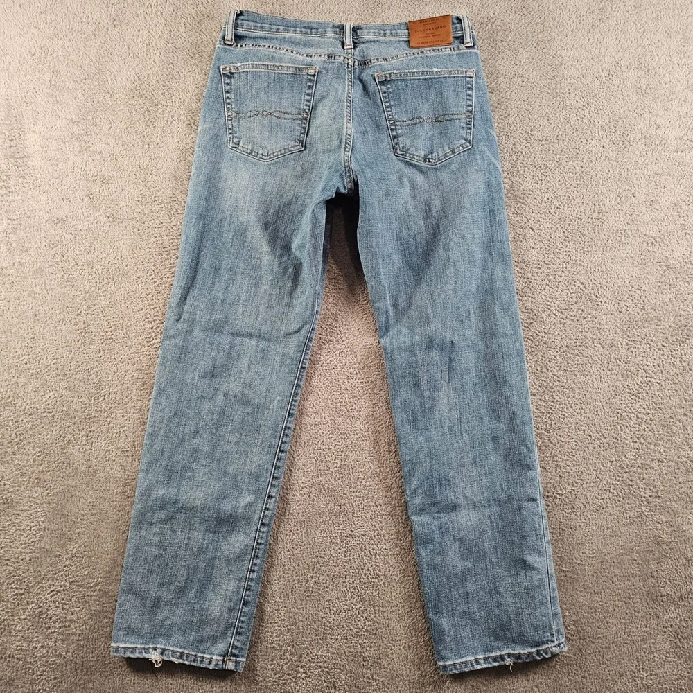 Lucky Brand 329 Classic Straight Mens Jeans 34x32 Medium Wash Blue Denim